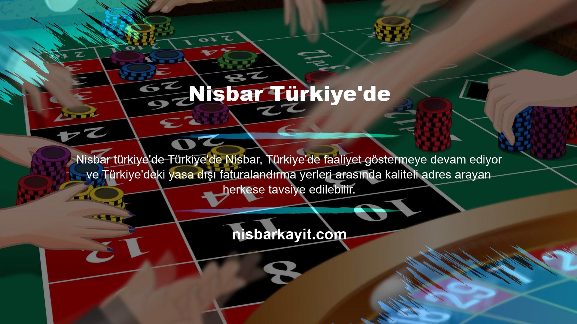 Nisbar Türkiye'de