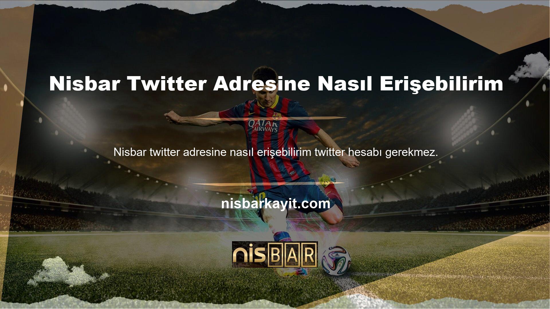 Google'a Nisbar Twitter'ını yazarak sitenin Twitter hesabına giriş yapabilirsiniz