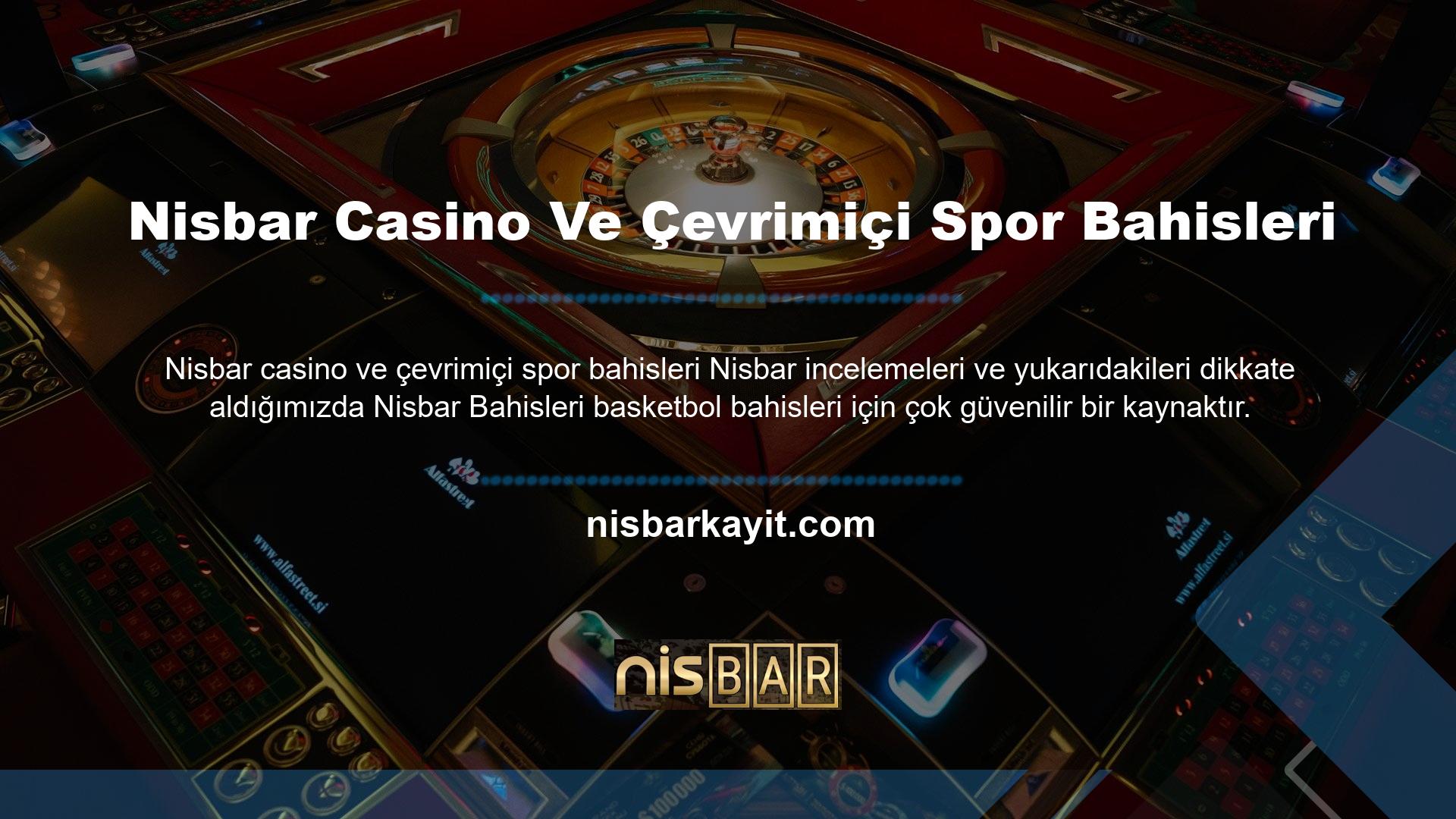 Nisbar casino ve spor bahisleri web sitesi, tüm casino tutkunlarının tercihi olup, her geçen gün artan kullanıcı sayısıyla genişlemeye devam etmektedir